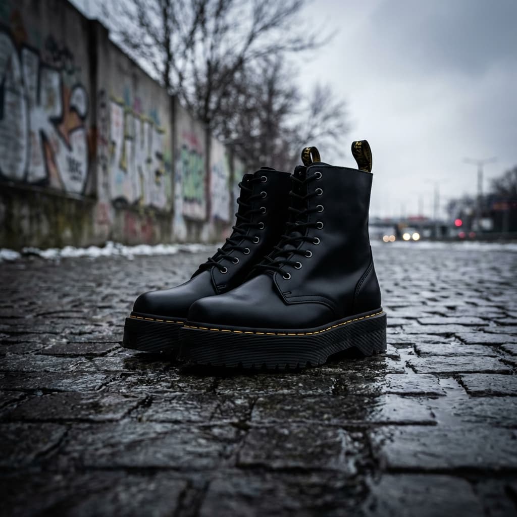 Dr. Martens 1460 Platform Boots Black