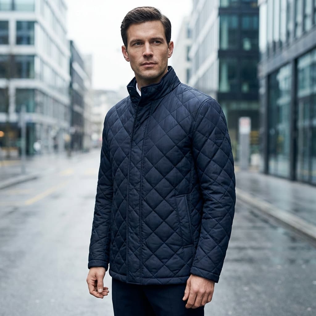 Hugo Boss Quilted Puffer Navy