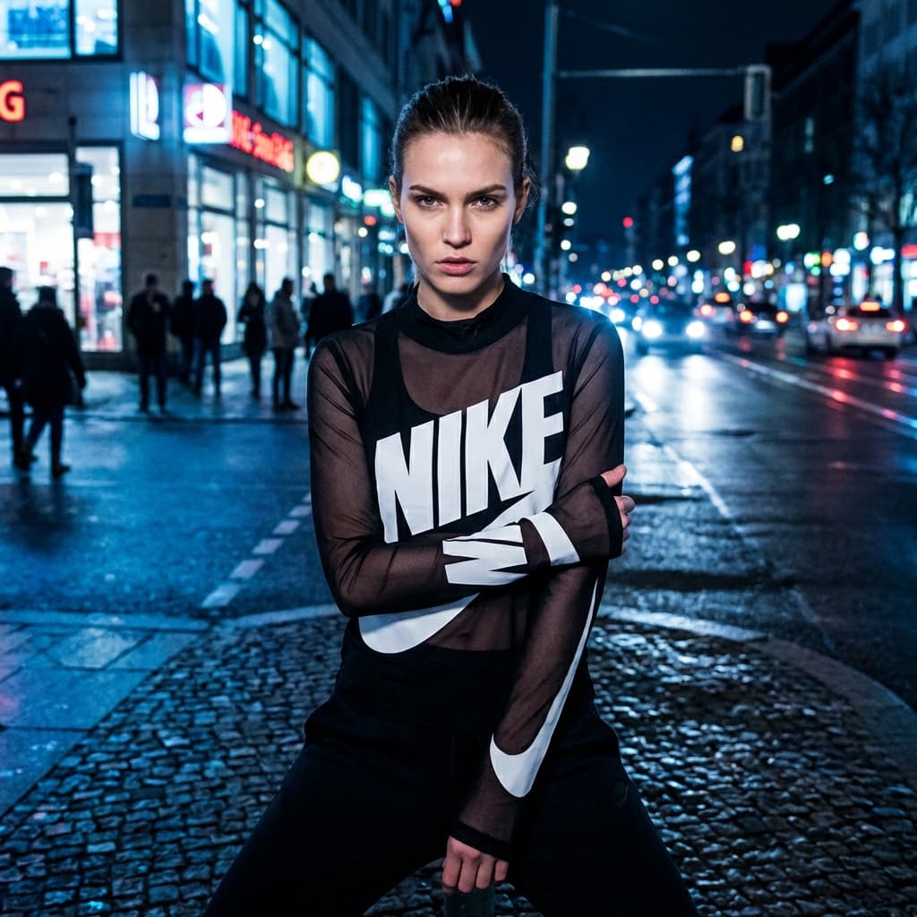 Nike Streetwear Sheer Logo Longsleeve Black