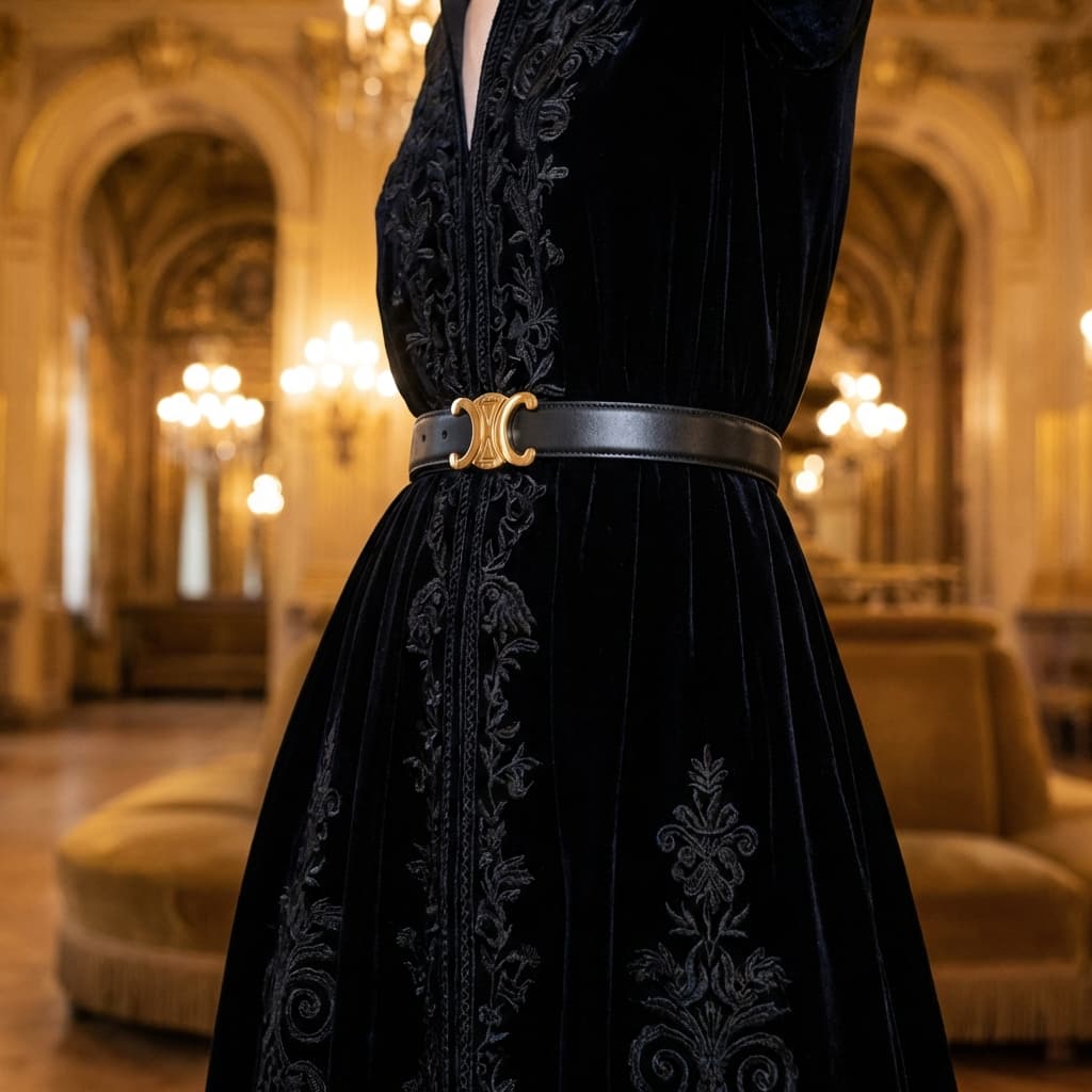 Triomphe Leather Belt